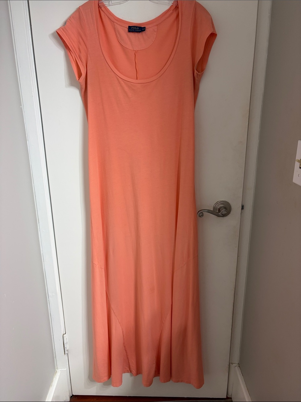 Polo by Ralph Lauren Coral Maxi Cap-Sleeve Dress